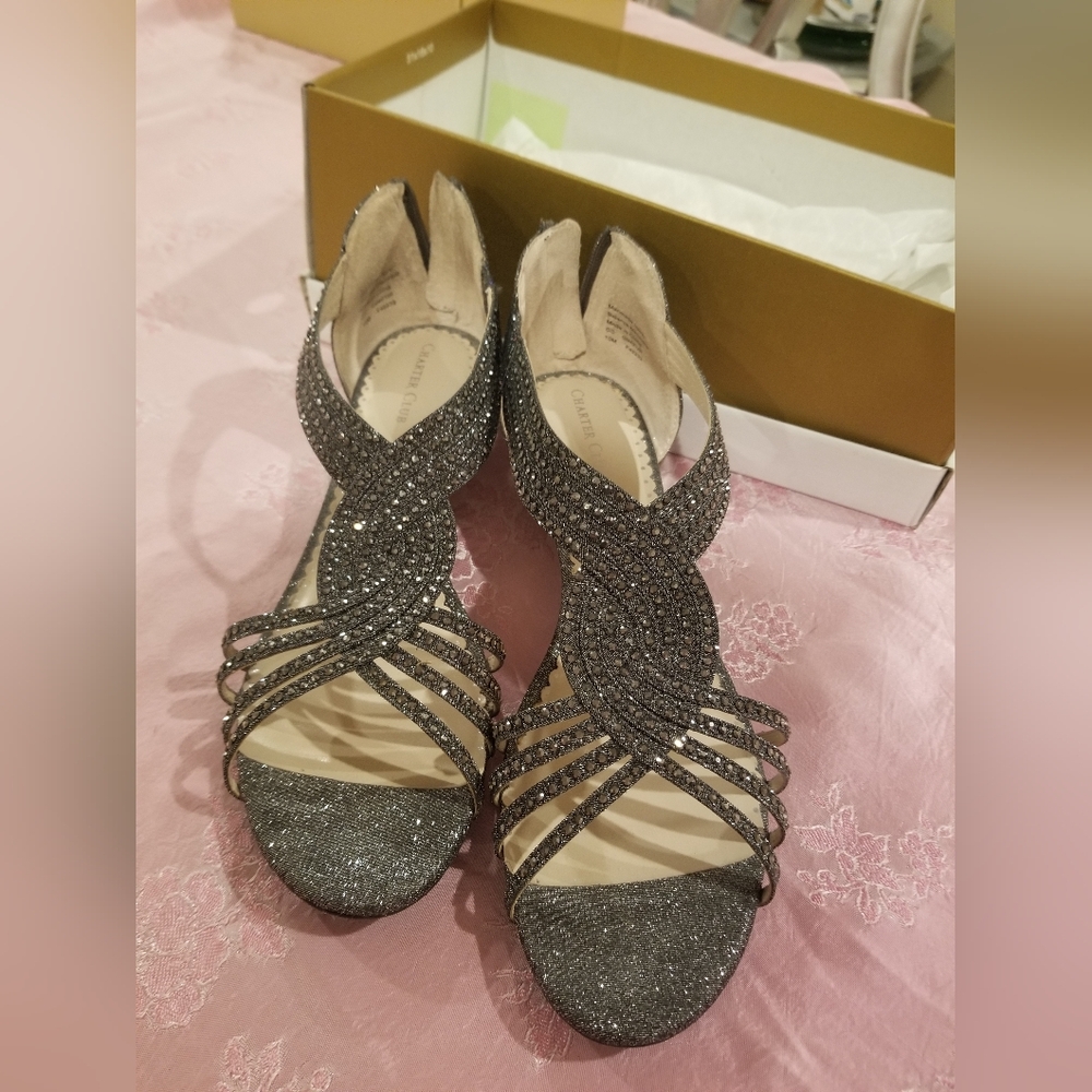 Black/Gray-Pewter Sandals